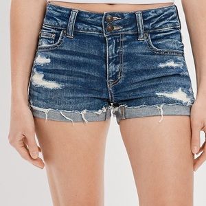 AE Ne(x)t Level High-Waisted Denim Short Short